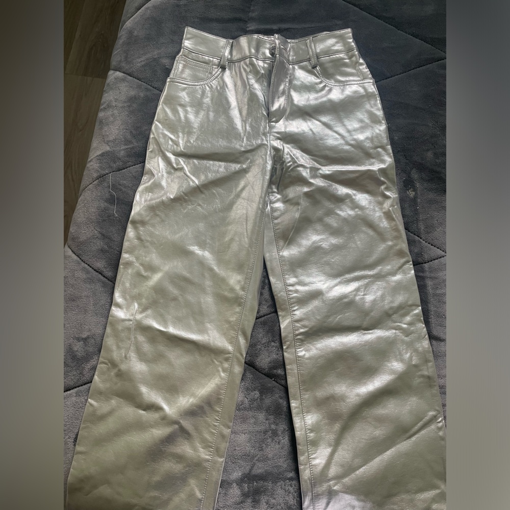 Silver pants mango